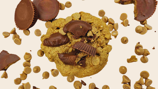 PEANUT BUTTER CUP AND PEANUT BUTTER CHIP PROTEIN COOKIE