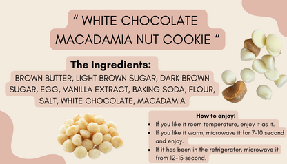 WHITE CHOCOLATE  MACADAMIA NUT COOKIE